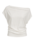 Women's Off-Shoulder Top – Elegant Relaxed Fit Blouse