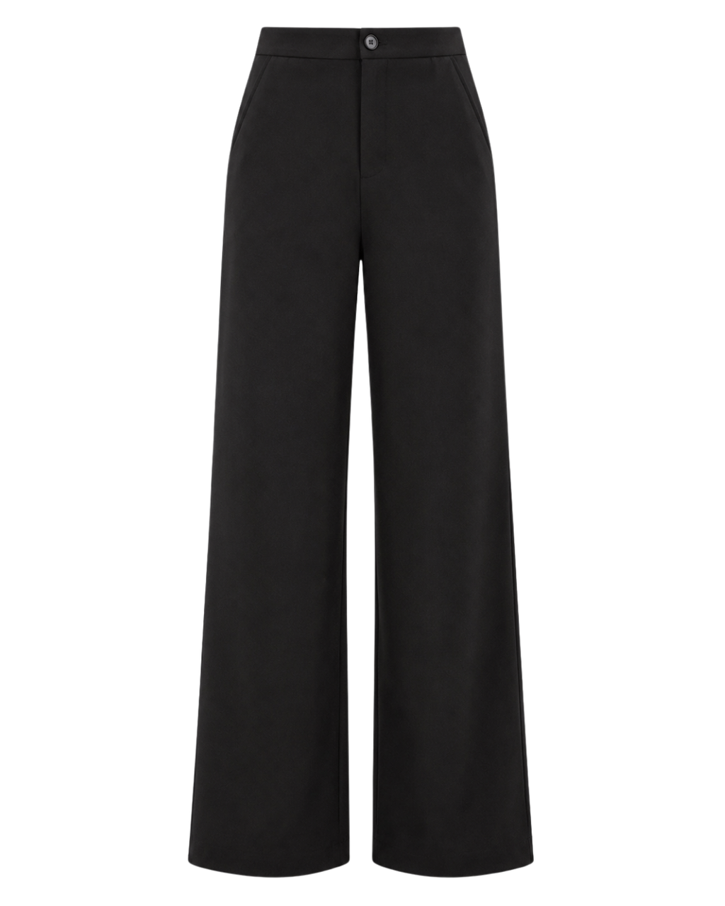 Women's High-Waisted Wide Leg Trousers – Elegant Straight-Leg Pants